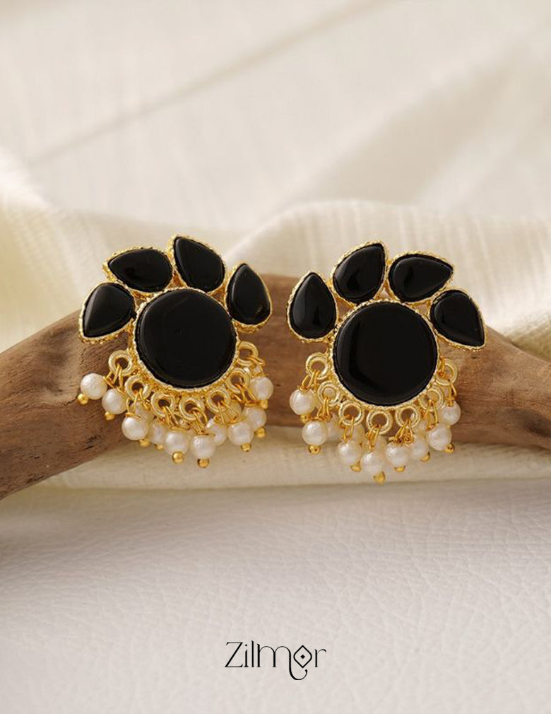 NA100978- Crystal Stone Earrings (color option) 7-Zilmor