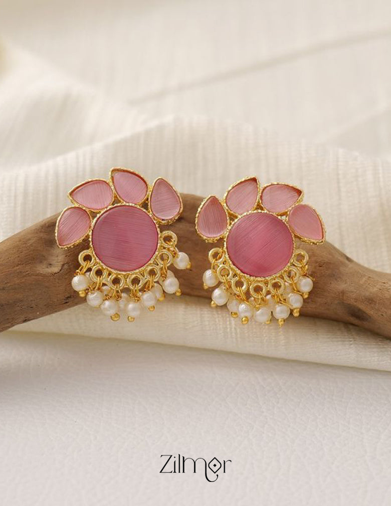 NA100978- Crystal Stone Earrings (color option) 8-Zilmor