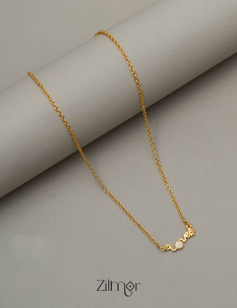 NG100611 - Simple Love pendant Necklace 1-Zilmor