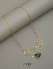 Natural Raw Stone Minimal Necklace - AS100854 3-Zilmor