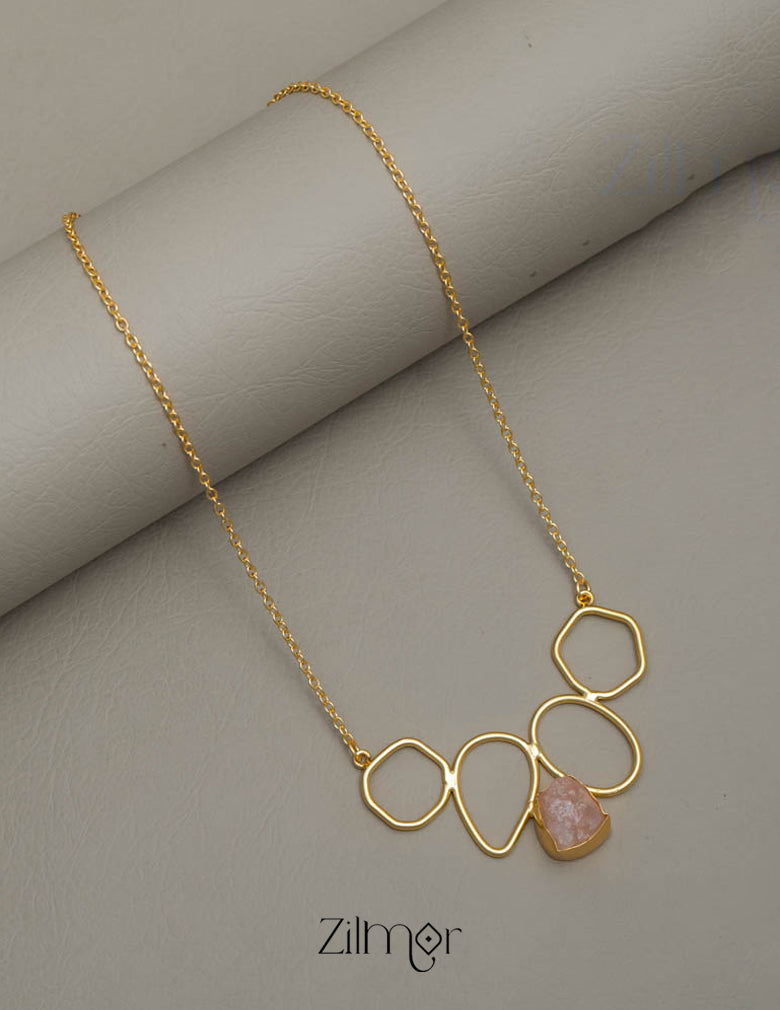 Natural Raw Stone Minimal Necklace - AS100854 5-Zilmor