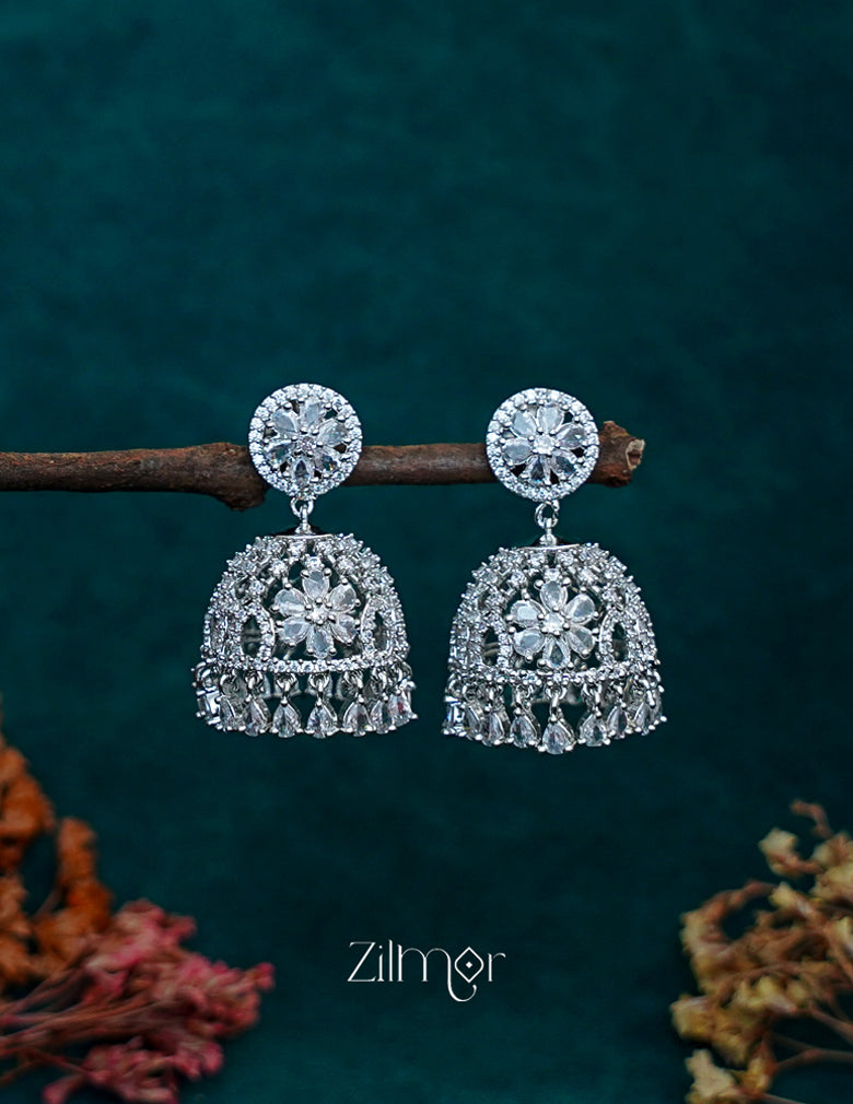 OT1011188 - AD Stone Jumkha Earrings (color option)