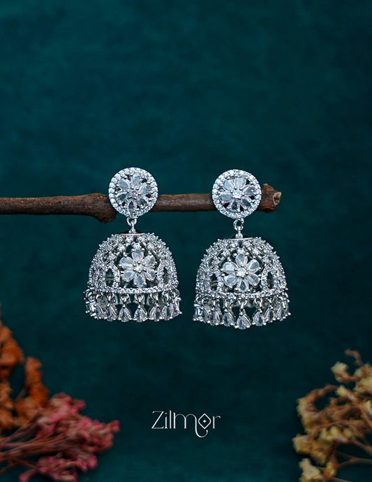 OT1011188 - AD Stone Jumkha Earrings (color option)