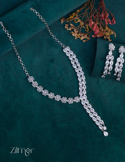 OT1011189 - AD Stone Necklace Earrings Set 1-Zilmor