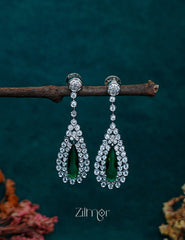 OT1011190 - AD Stone Long Earrings (color option) 2-Zilmor