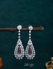 OT1011190 - AD Stone Long Earrings (color option) 4-Zilmor