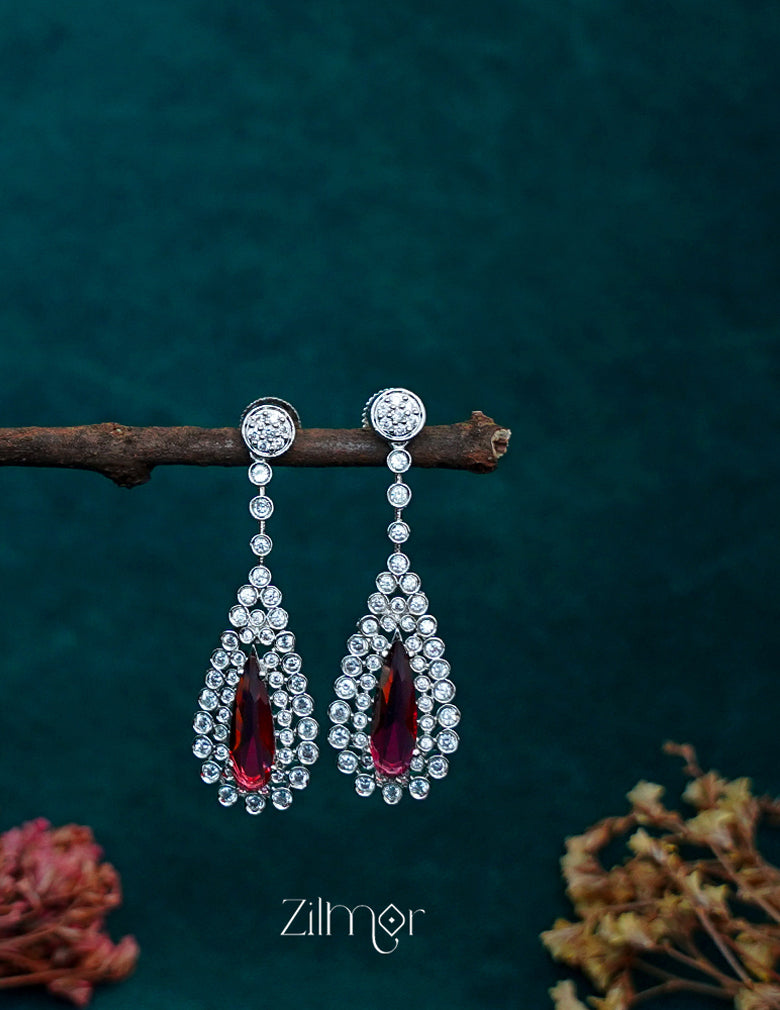 OT1011190 - AD Stone Long Earrings (color option) 6-Zilmor