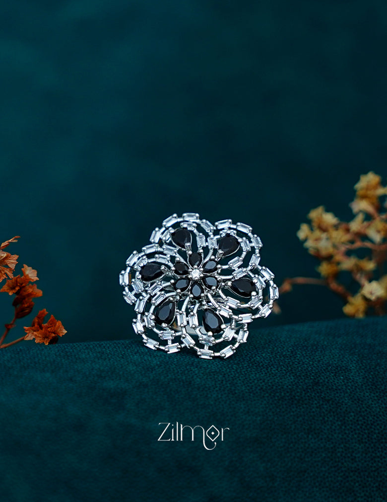 OT1011191 - Silver tone AD Ring (color option) 4-Zilmor