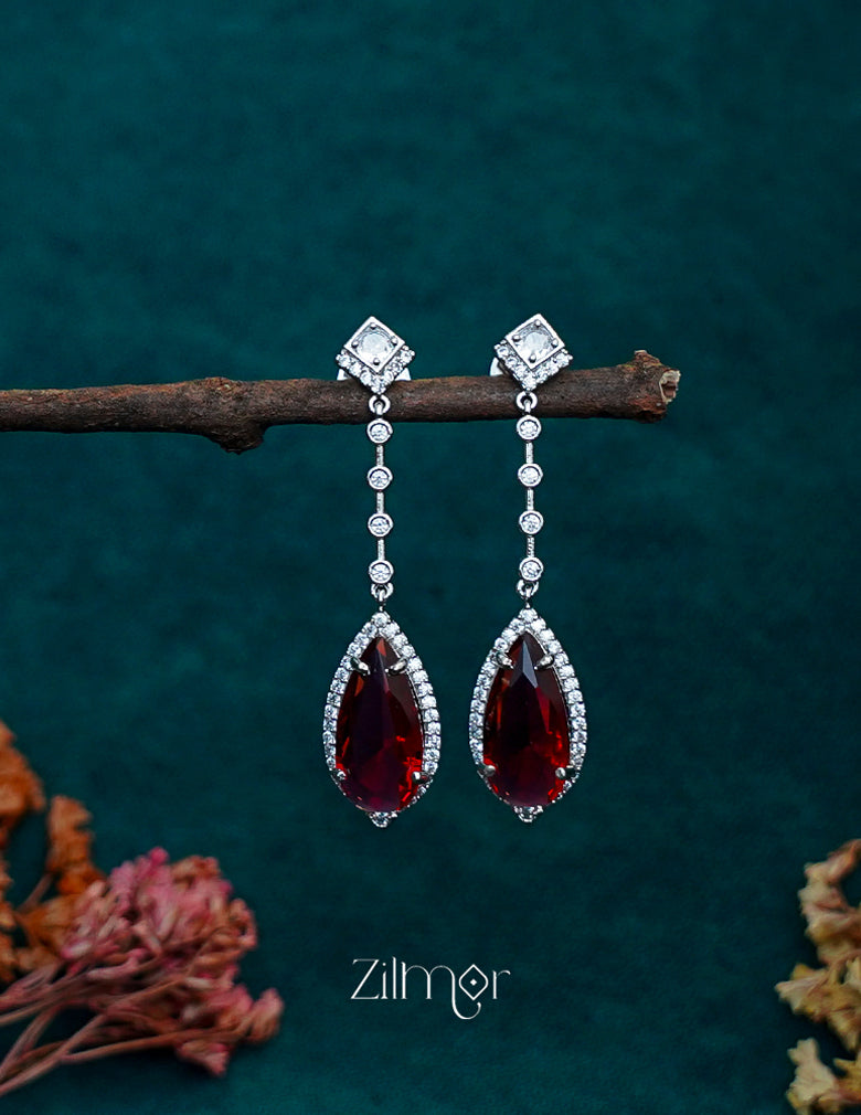 OT1011194 - AD Stone Long Earrings (color option) 3-Zilmor