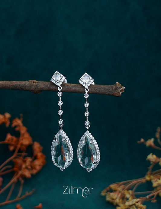 OT1011194 - AD Stone Long Earrings (color option) 2-Zilmor