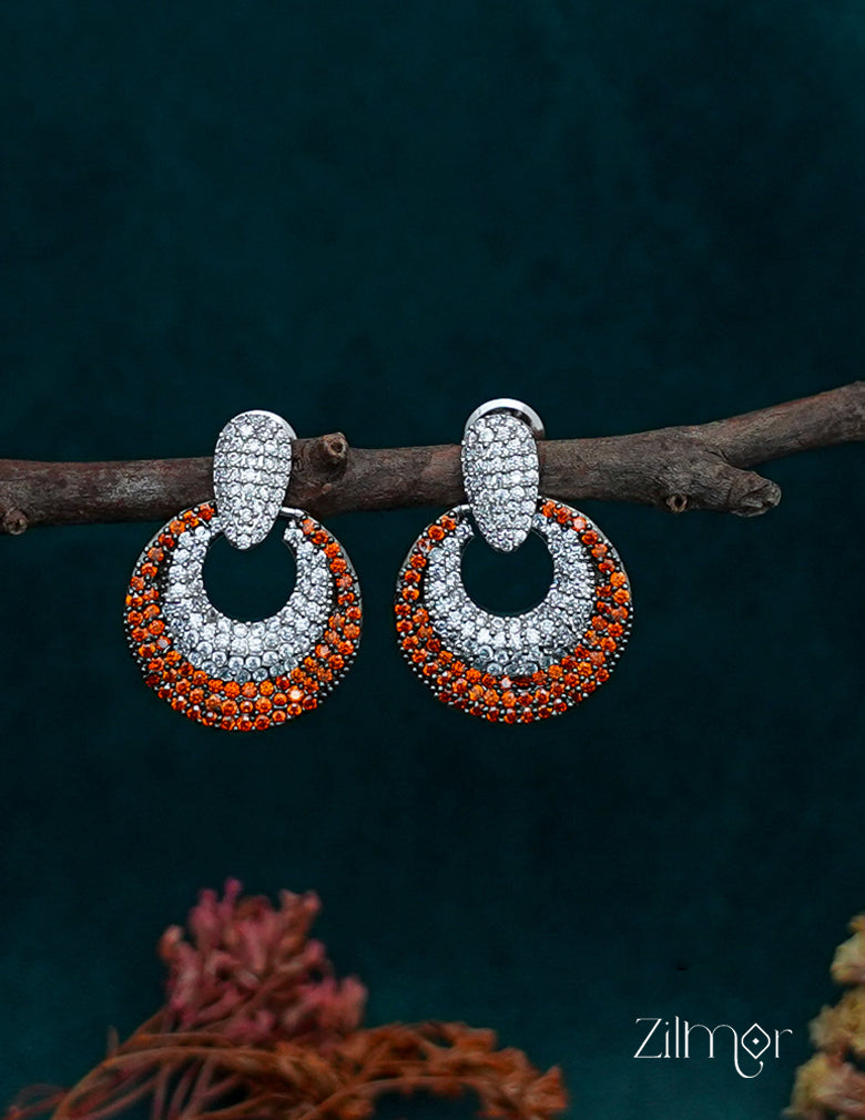 OT1011195 - AD Stone Dangler Earrings 2-Zilmor