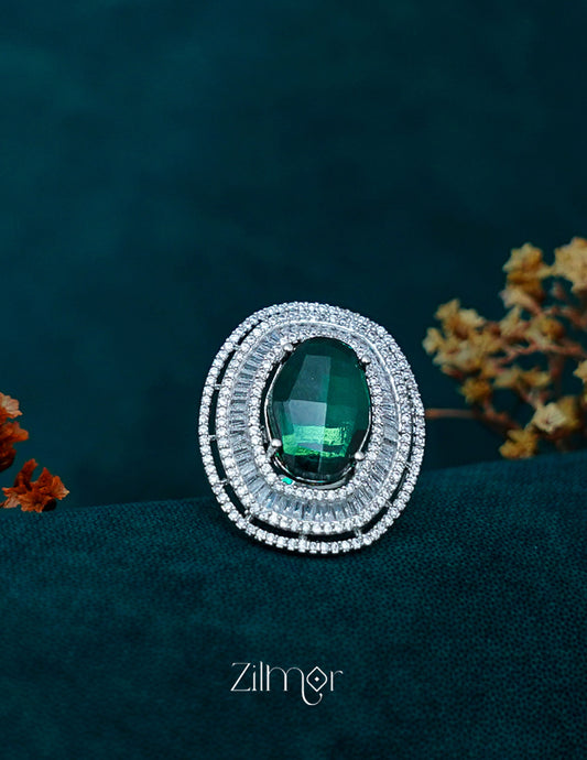 OT1011197 - Silver tone AD Ring
