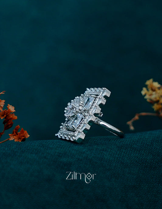 OT1011198 - Silver tone AD Ring