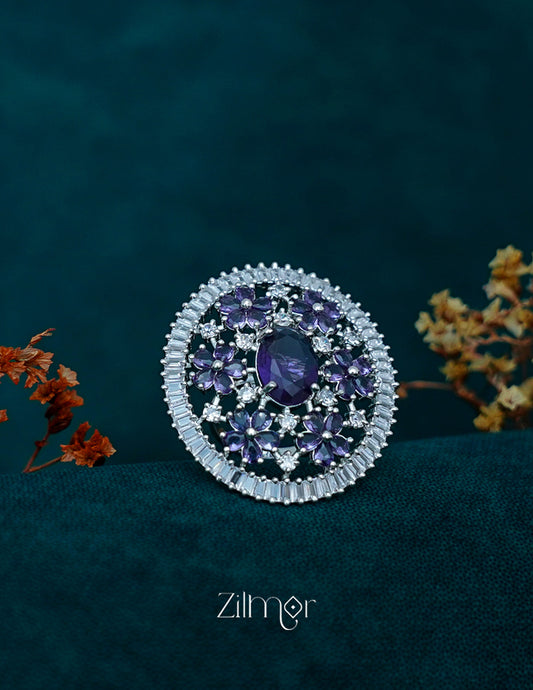 OT1011201 - Silver tone AD Ring (color option)