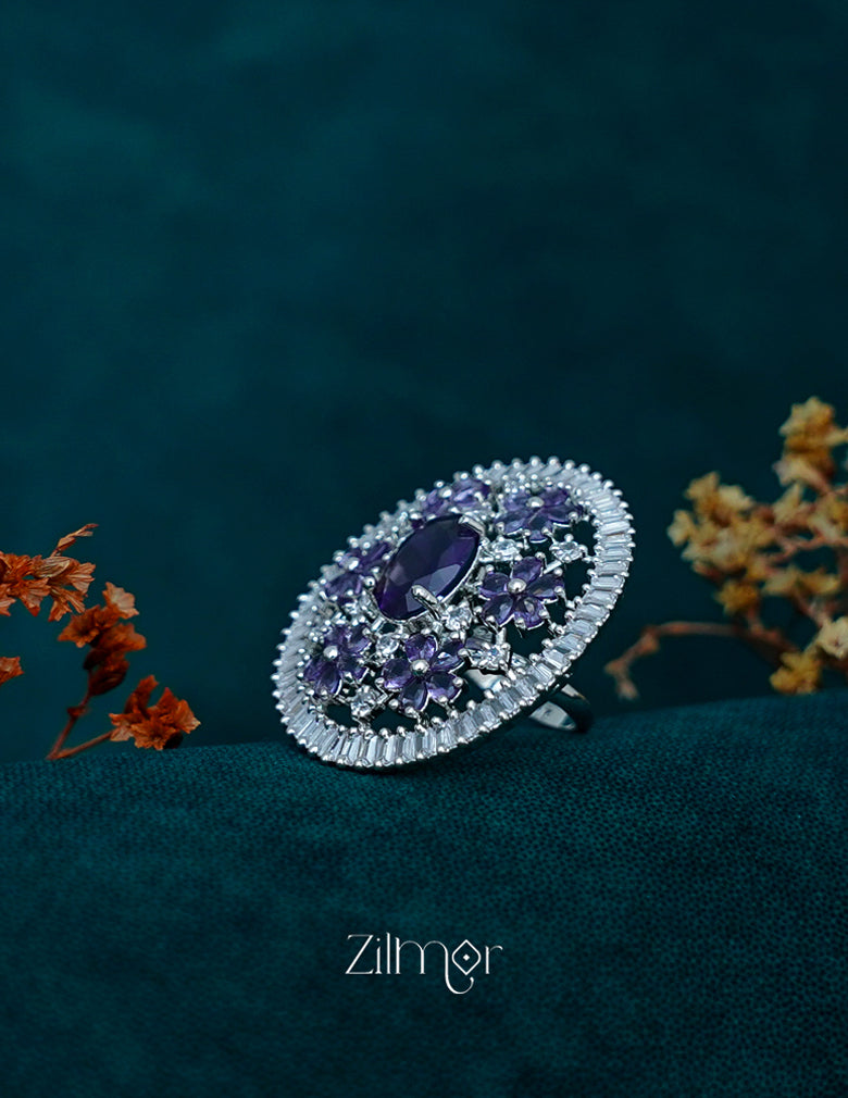 OT1011201 - Silver tone AD Ring (color option) 3-Zilmor