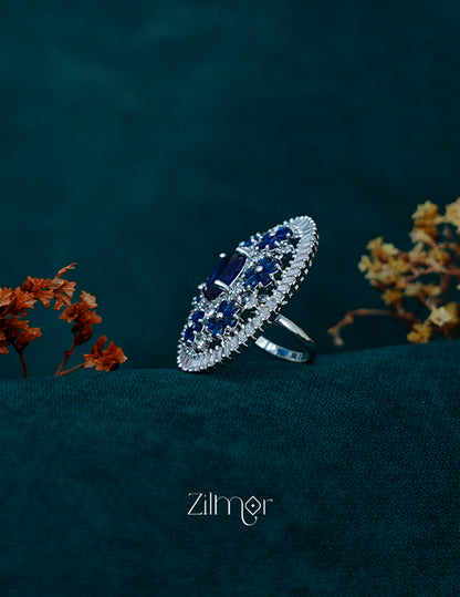 OT1011201 - Silver tone AD Ring (color option) 4-Zilmor