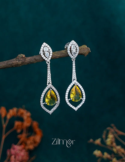 OT1011203 - AD Stone Long Earrings (color option) 5-Zilmor
