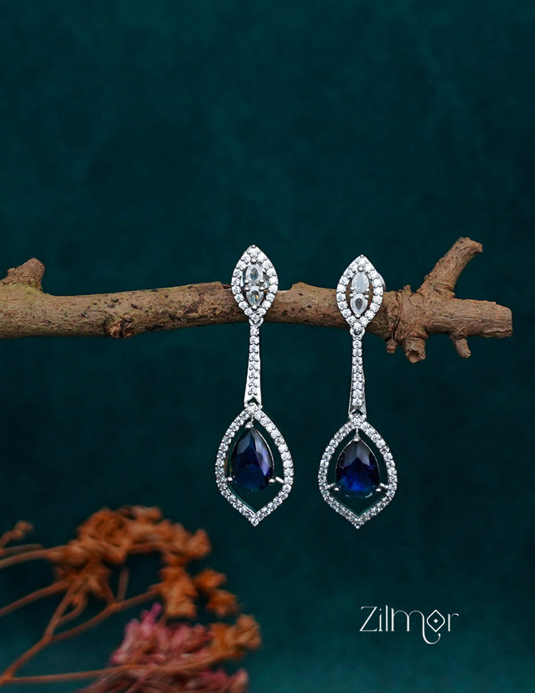 OT1011203 - AD Stone Long Earrings (color option) 6-Zilmor