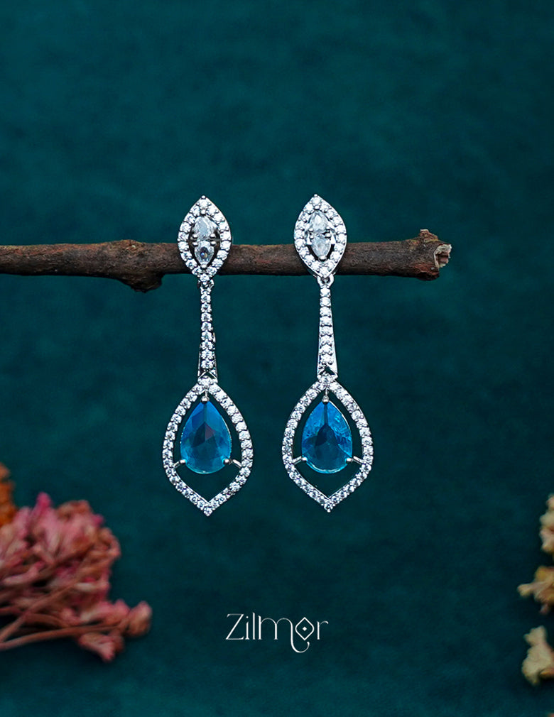 OT1011203 - AD Stone Long Earrings (color option) 7-Zilmor