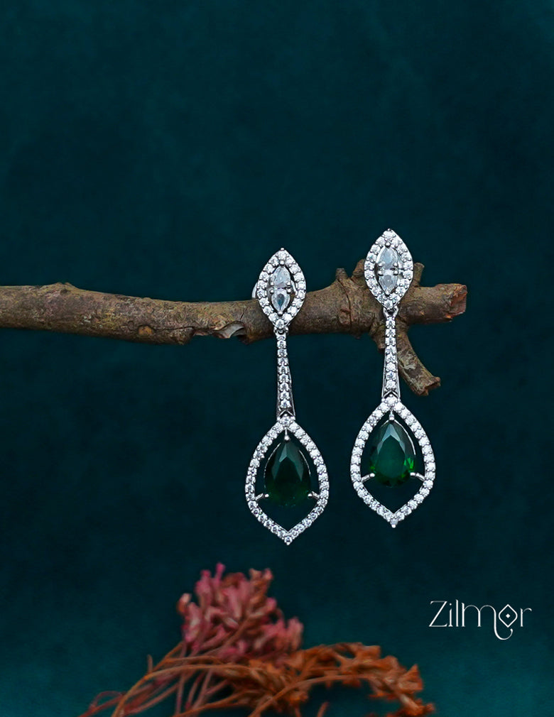 OT1011203 - AD Stone Long Earrings (color option) 8-Zilmor