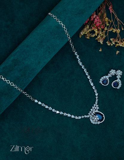 OT1011217 - AD Stone Necklace Earrings Set 3-Zilmor