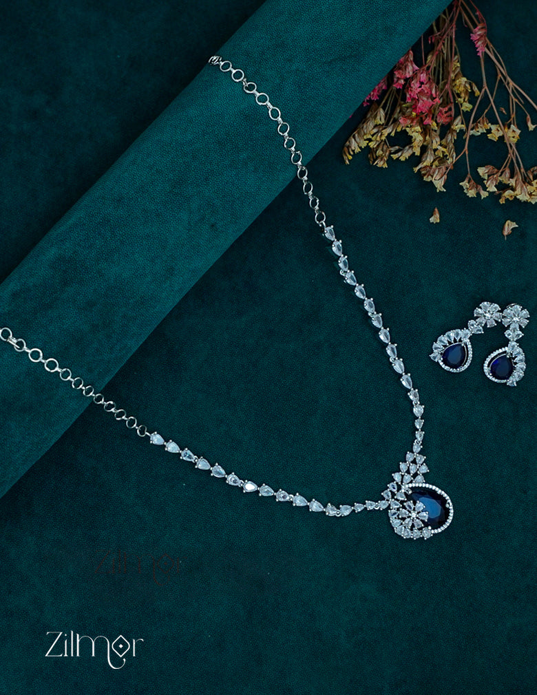 OT1011217 - AD Stone Necklace Earrings Set 3-Zilmor