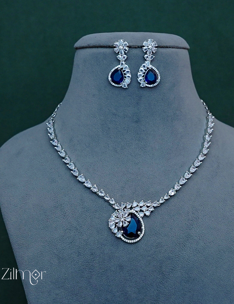 OT1011217 - AD Stone Necklace Earrings Set 4-Zilmor