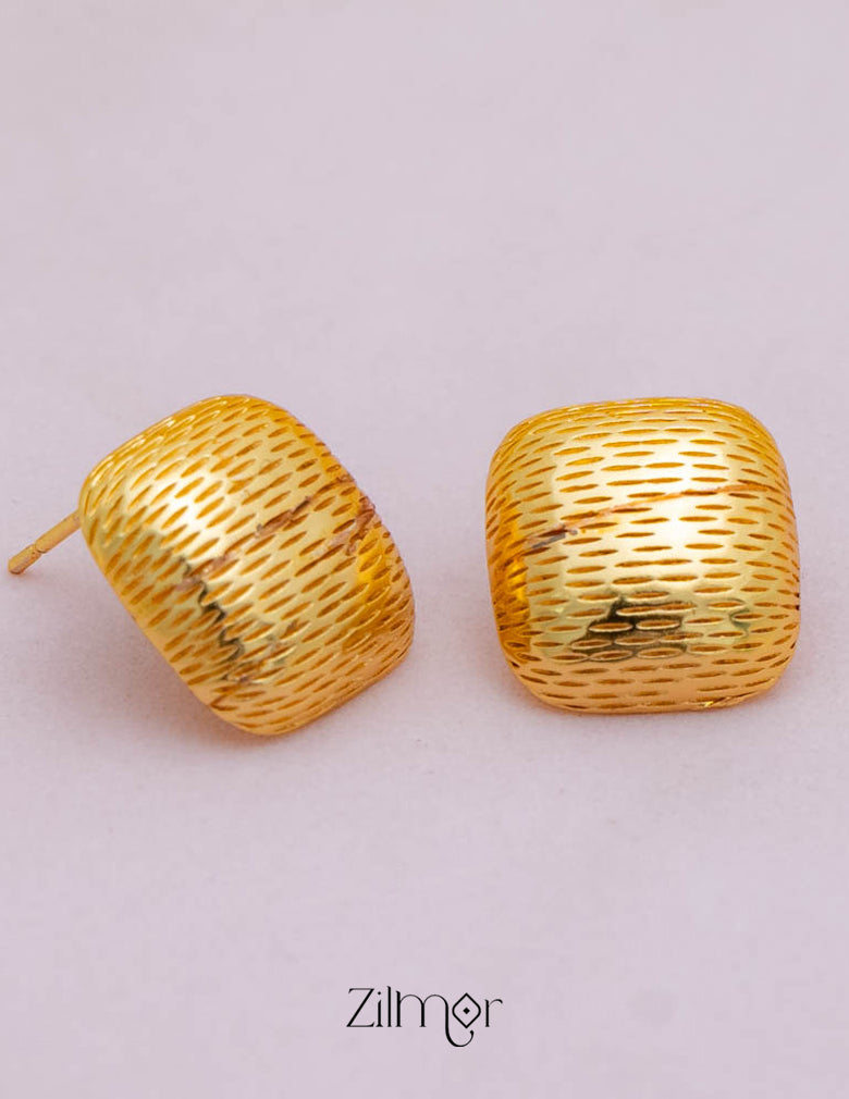 PE101845  - Set Of 2 Gold-Plated Minimal chain Earrings 2-Zilmor