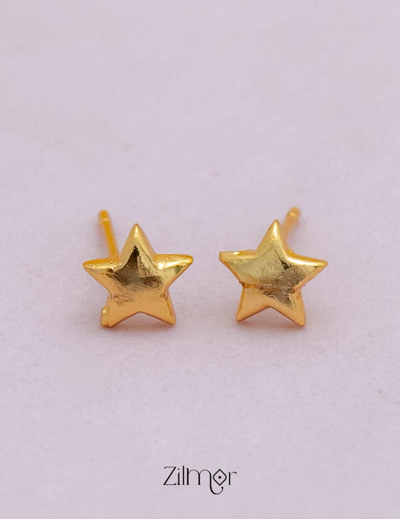 PE101846  - Gold tone AD Stone Combo stud Earrings 4-Zilmor