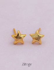 PE101846  - Gold tone AD Stone Combo stud Earrings 4-Zilmor