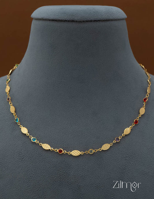 PE101854 Semi Precious multi stone daily wear necklace