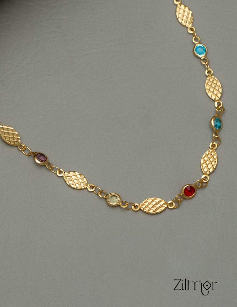 PE101854 Semi Precious multi stone daily wear necklace 3-Zilmor