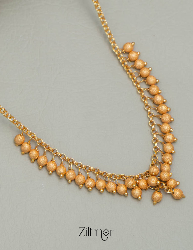 PE101857 -  18k Gold Plated Golden Drop Necklace 3-Zilmor