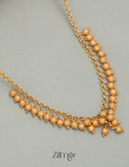 PE101857 -  18k Gold Plated Golden Drop Necklace 3-Zilmor