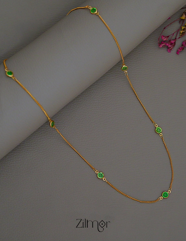 PE101859 Gold Plated Daily Wear Stone Necklace 4-Zilmor