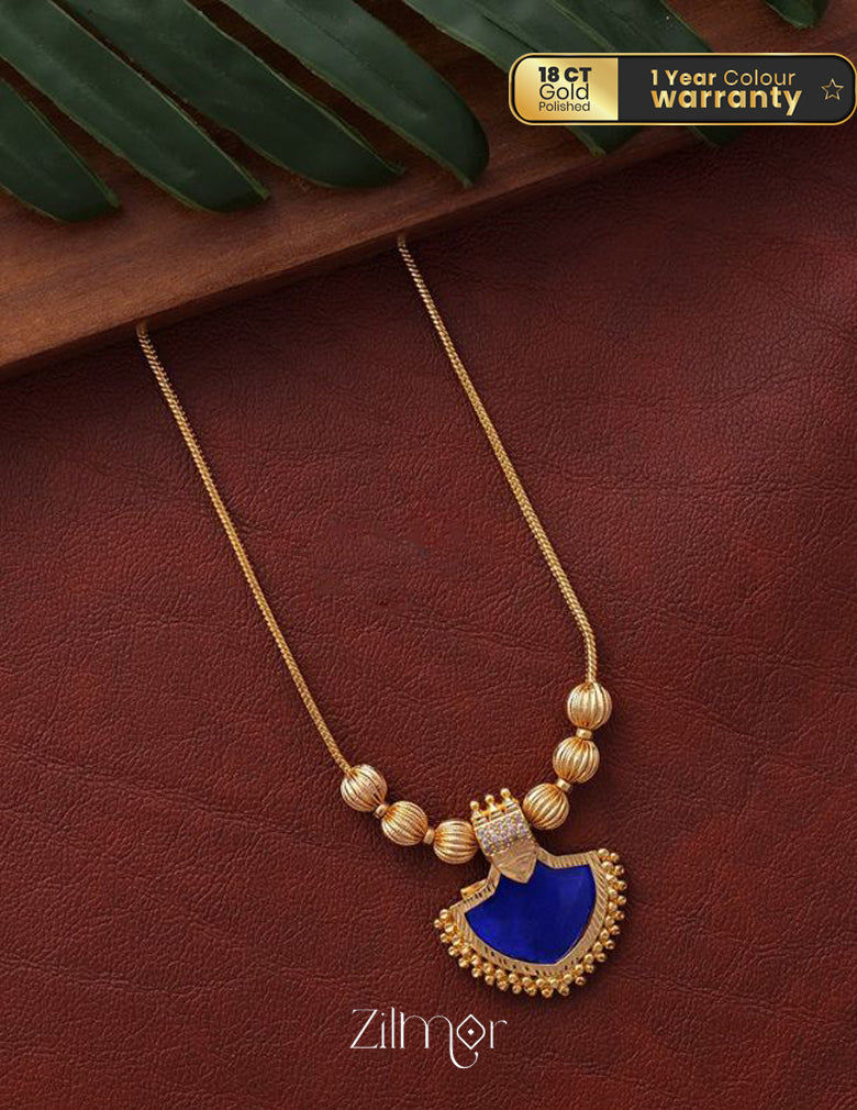 PP101032 - Gold plated Palakka kerala style Necklace 2-Zilmor