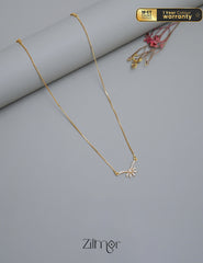 PP1011584 -  Gold Tone AD Stone  Simple Necklace 1-Zilmor