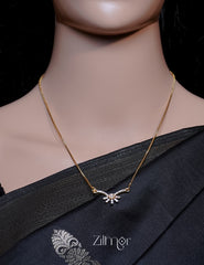 PP1011584 -  Gold Tone AD Stone  Simple Necklace 3-Zilmor