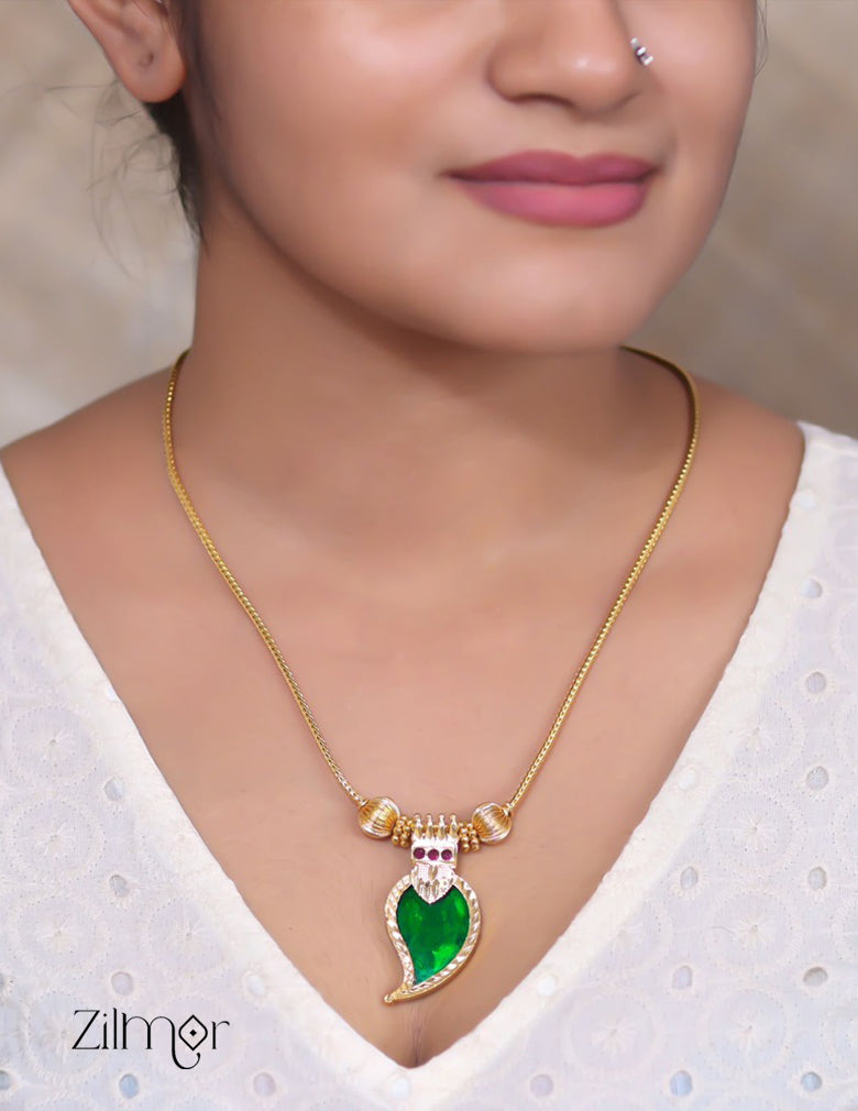PP101327 - Traditional  Palakka Mango Necklace Set 2-Zilmor