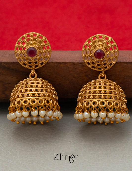 PP101861  -Antique Jhumka Earrings 1-Zilmor