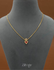 Palakka Pendant Solitaire Necklace (color option) 4-Zilmor