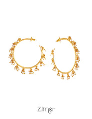 Pearl Clustering Hoops Earrings - AS100427 3-Zilmor