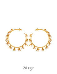 Pearl Clustering Hoops Earrings - AS100427 4-Zilmor