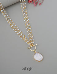 Pearl Layer Long Necklace - AS100428