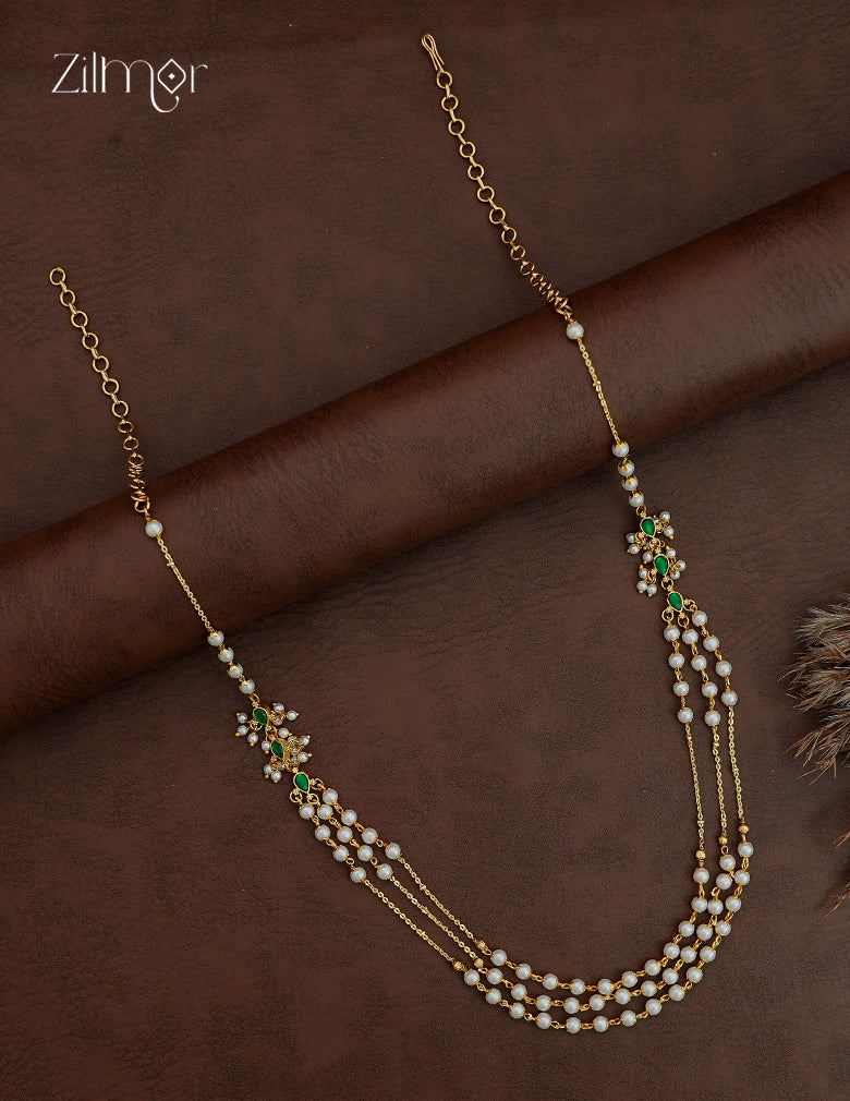 Pearl Layer Long Necklace  - BH1012843