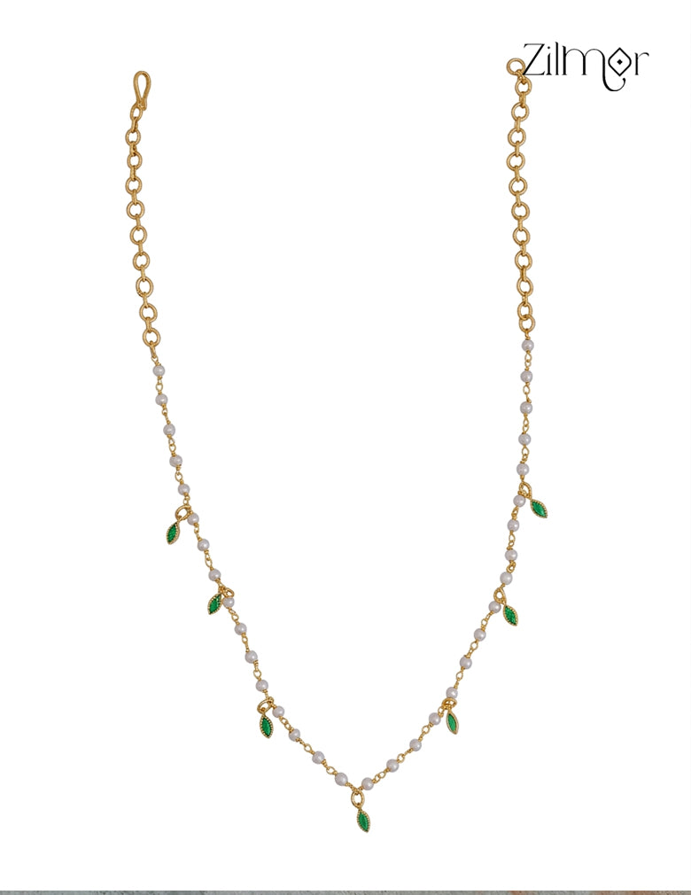 18k Goldplated Pearl With Semi Precious Stone Necklace - KY1012358