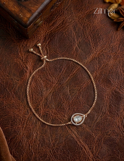 Polki AD Stone Teardrop Adjustable Bracelet - FS1012355