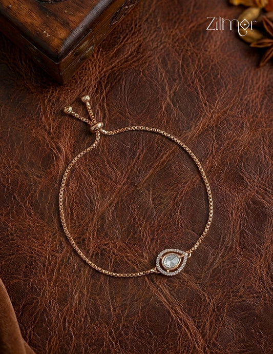Polki AD Stone Teardrop Adjustable Bracelet - FS1012355