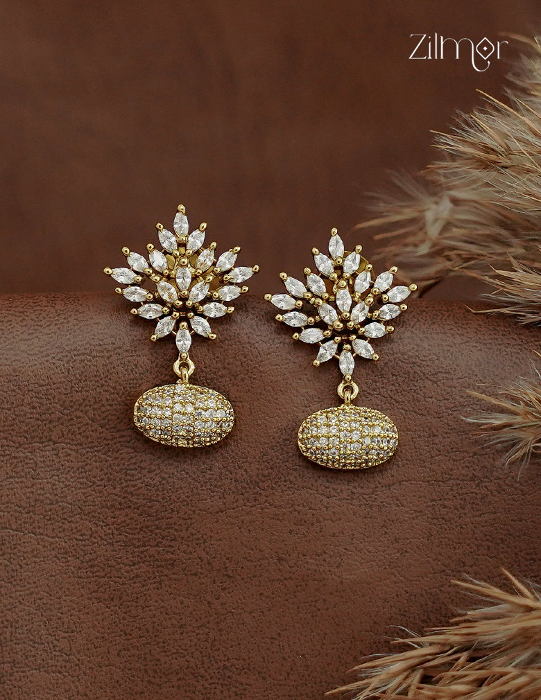 Premium AD Stone Drop Earrings - ZL1012434