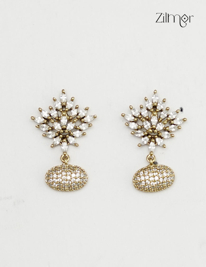 Premium AD Stone Drop Earrings - ZL1012434